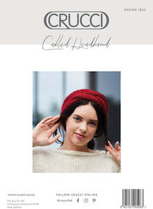 Crucci Knitting Pattern 1833 Artisan Cabled Headband