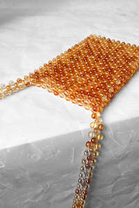 Gift: Vintage Amber Beaded Bag