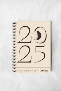 Gift: 2025 Weekly Diary - Cream and Brown *Pre-Order*