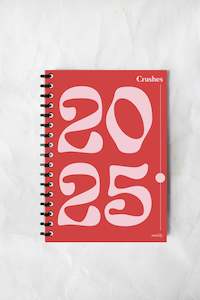 Gift: 2025 Weekly Diary - Pink and Red *Pre-Order*