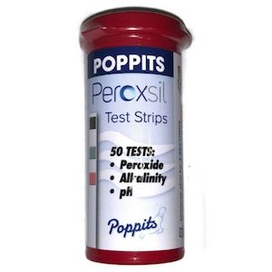 Poppits Peroxsil 395 – 3 Way Test Strips – Red