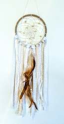 White & Tan Dream Catcher