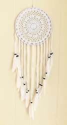 White crochet dream catcher