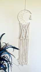 White Macrame dream catchers