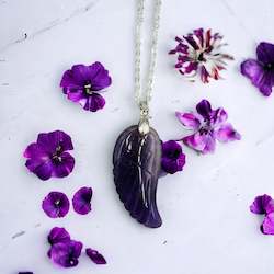 Jewellery: Crystal Angel Wing Pendant