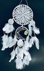 White Crochet Dream catchers