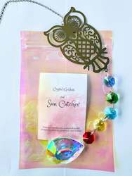 Jewellery: Rainbow Owl Sun Catcher