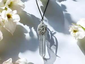 Jewellery: Filigree Clear Quartz Pendant