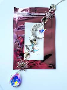 Jewellery: Moon & Star Iridescent Sun Catcher