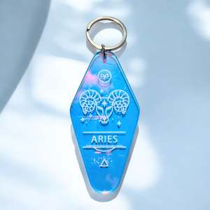 Iridescent Zodiac Key Rings