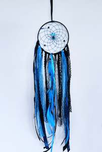 Single Ring Turquoise & Black Dream Catcher