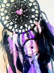 Double Ring Purple & Pink dream Catcher