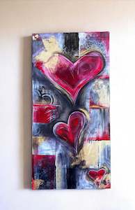 Jewellery: Original NZ Art “Patch Work Heart”