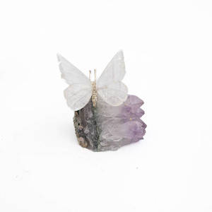 Clear Quartz Butterfly