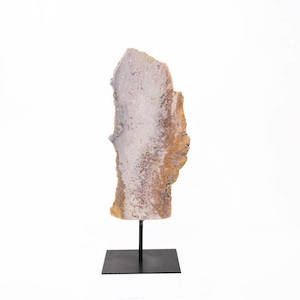 Pink Amethyst Slab on Stand