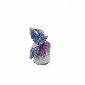 Hummingbird on Amethyst Druze