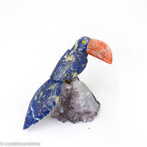 Sodalite & Calcite Toucan