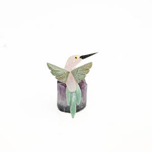 Hummingbird on Amethyst Druze