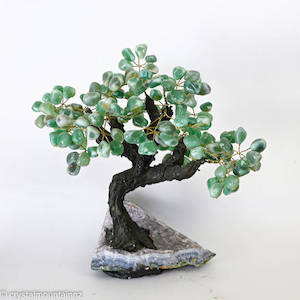 Aventurine Tree with Amethyst Base