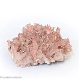 Clear Quartz Cluster with Pink Inclusion