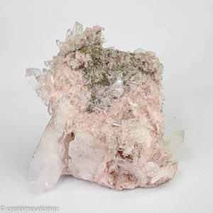 Colombian Pink Clear Quartz Cluster