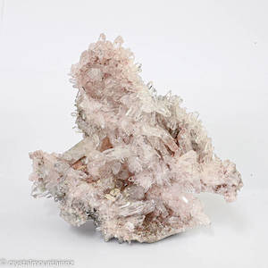 Colombian Pink Clear Quartz Cluster