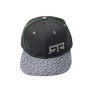 RTR Grey And Black Snap Back Hat