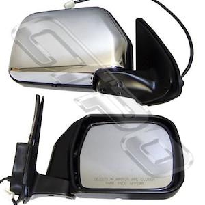 8127016-52G  - MIRROR - CNR MOUNTED - ELECT - R/H - CHR - TO SUIT TOYOTA HILUX 2WD 1999-01