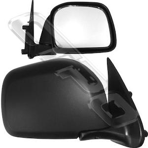 8127016-58G  - MIRROR - CNR MOUNTED - MANUAL - R/H - BLK - TO SUIT TOYOTA HILUX 4WD 1999-01