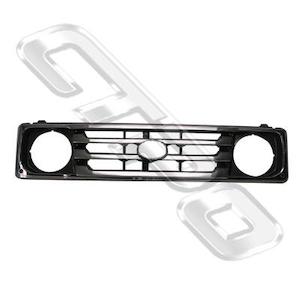 8131099-0  - GRILLE - CHROME PAINTED/DARK GREY - TO SUIT TOYOTA LANDCRUISER FJ75 1999-01