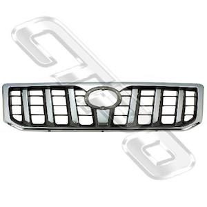 8136199-2  - GRILLE - CHROME/SILVER/BLACK - TO SUIT TOYOTA PRADO KZJ120 2003-