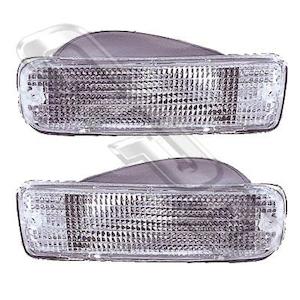 8126097-09 - BUMPER LAMP SET - L&R - CLEAR - TO SUIT TOYOTA HILUX SURF - KZN185 …