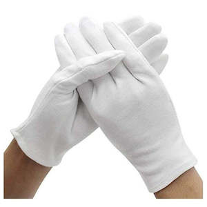 Products: White Cotton Gloves