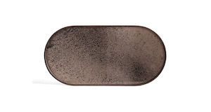 Ethnicraft Bronze Mirror Tray Oblong