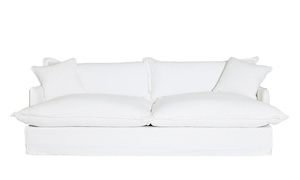 Furniture: Ollie 3 Seater Sofa – Ivory