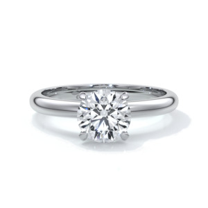 Round Solitaire Engagement Ring - Alexandra