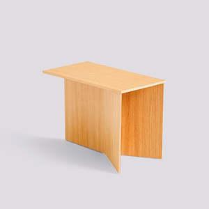 Coffee Side Tables: Slit Table Wood Oblong