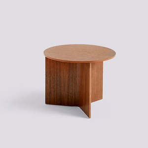 Coffee Side Tables: Slit Table Wood Round