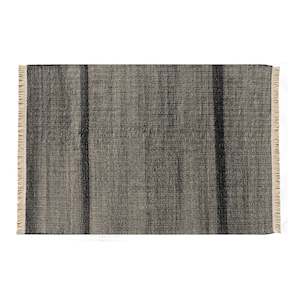 Rugs: Tres Outdoor Texture Black -300x400cm