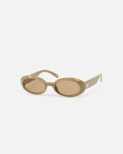 Clothing: Le Specs Work It Sunglasses Taupe