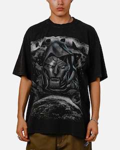 Clothing: Goat Crew Marvel Doctor Doom No Rivals Vintage T-Shirt Black Acidwash