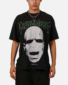 Goat Crew X Harry Potter Lord Voldemort Vintage T-Shirt Black Acidwash