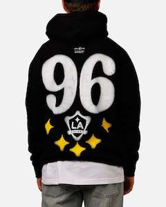 Mitchell & Ness X Los Angeles Galaxy X Culture Kings Spraypaint Hoodie Black