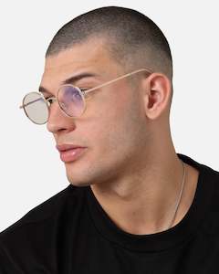 Clothing: NUQE Liden Glasses Gold/Bluelight