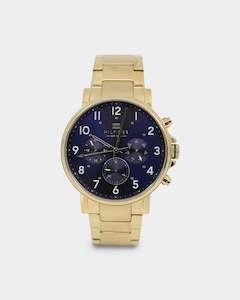 TOMMY HILFIGER DANIEL WATCH GOLD/BLUE