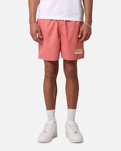 Lacoste Sunbleached Swim Shorts Sierra Red