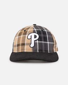 Clothing: New Era Philadelphia Phillies 'Multi Panel Plaid' 9FIFTY High Crown Strapback Plaid