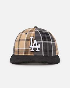 New Era Los Angeles Dodgers 'Multi Panel Plaid' 9FIFTY High Crown Strapback Plaid