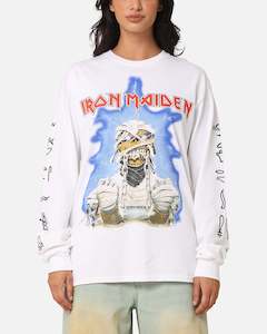 Iron Maiden World Slavery Tour Long Sleeve T-Shirt White