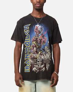 Iron Maiden Back In Time Vintage T-Shirt Black Vintage